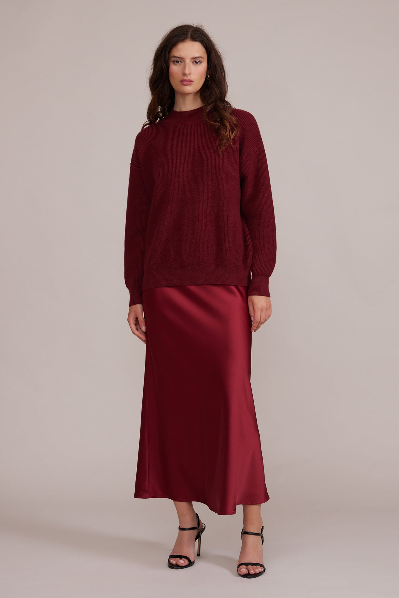 Lucy Paris- Katianna Maxi Skirt - Maroon