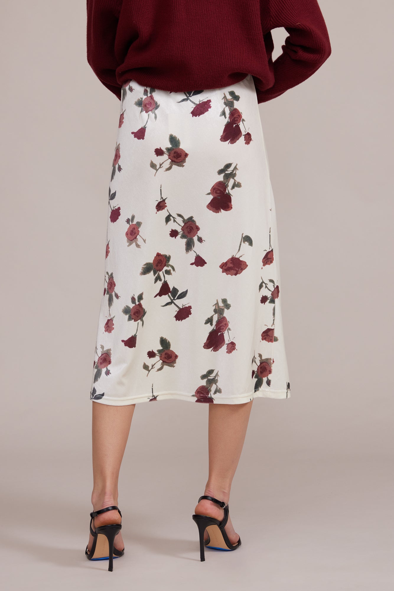 Adonia Bias Skirt - Floral