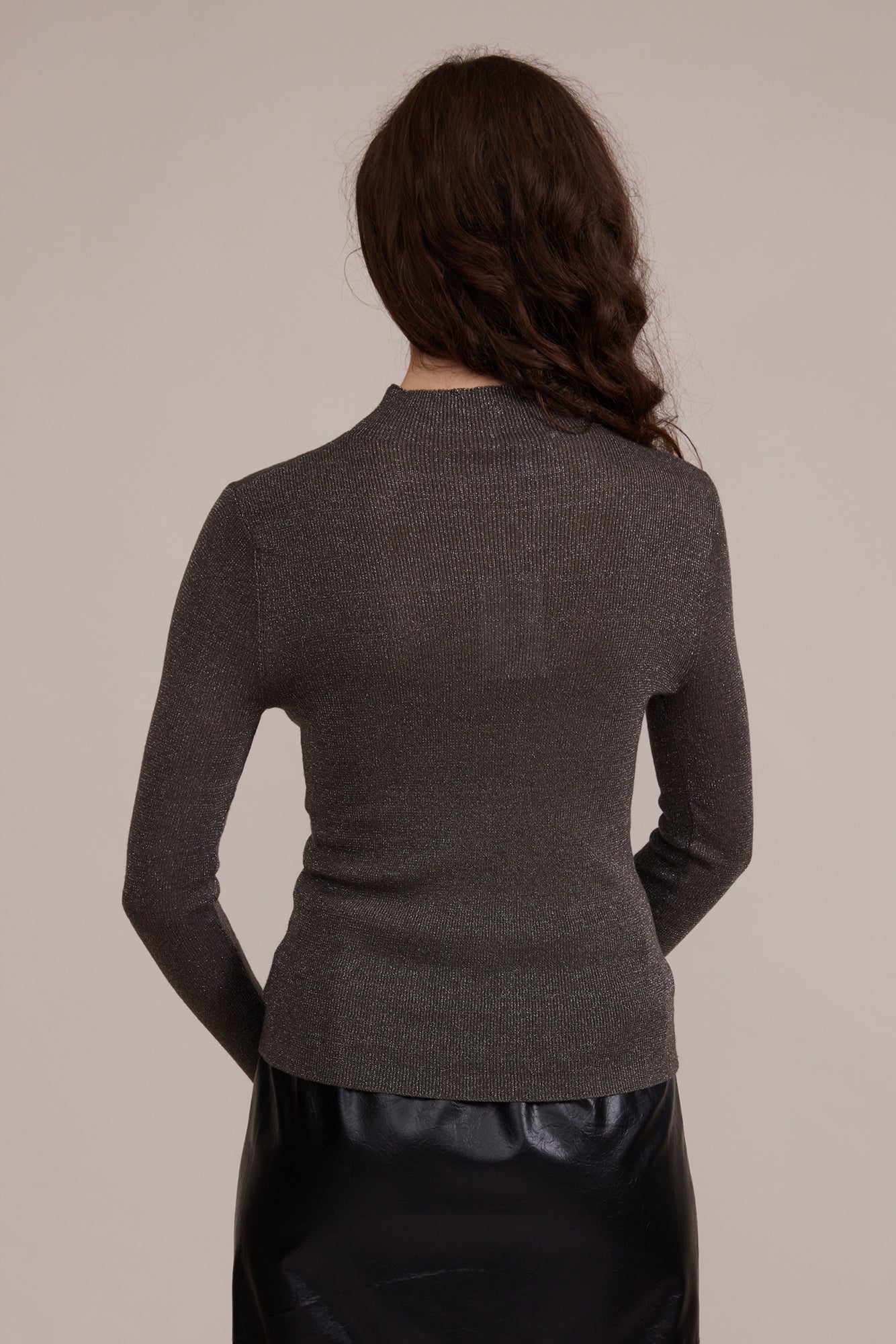 Susanna Mockneck Top - Grey