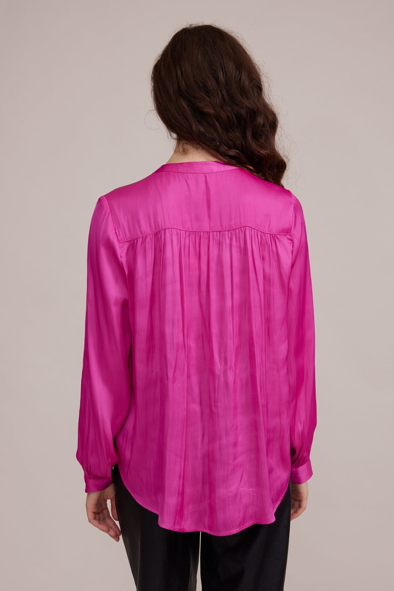 Tarra Flowy Blouse - Magenta