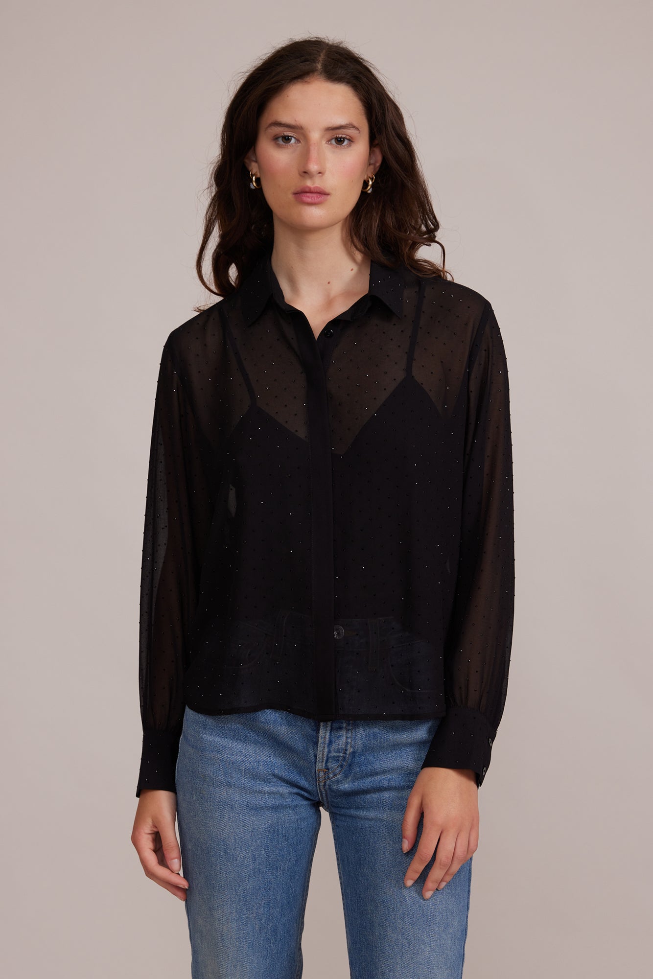 Lucy Paris - Rana Embellished Top - Black