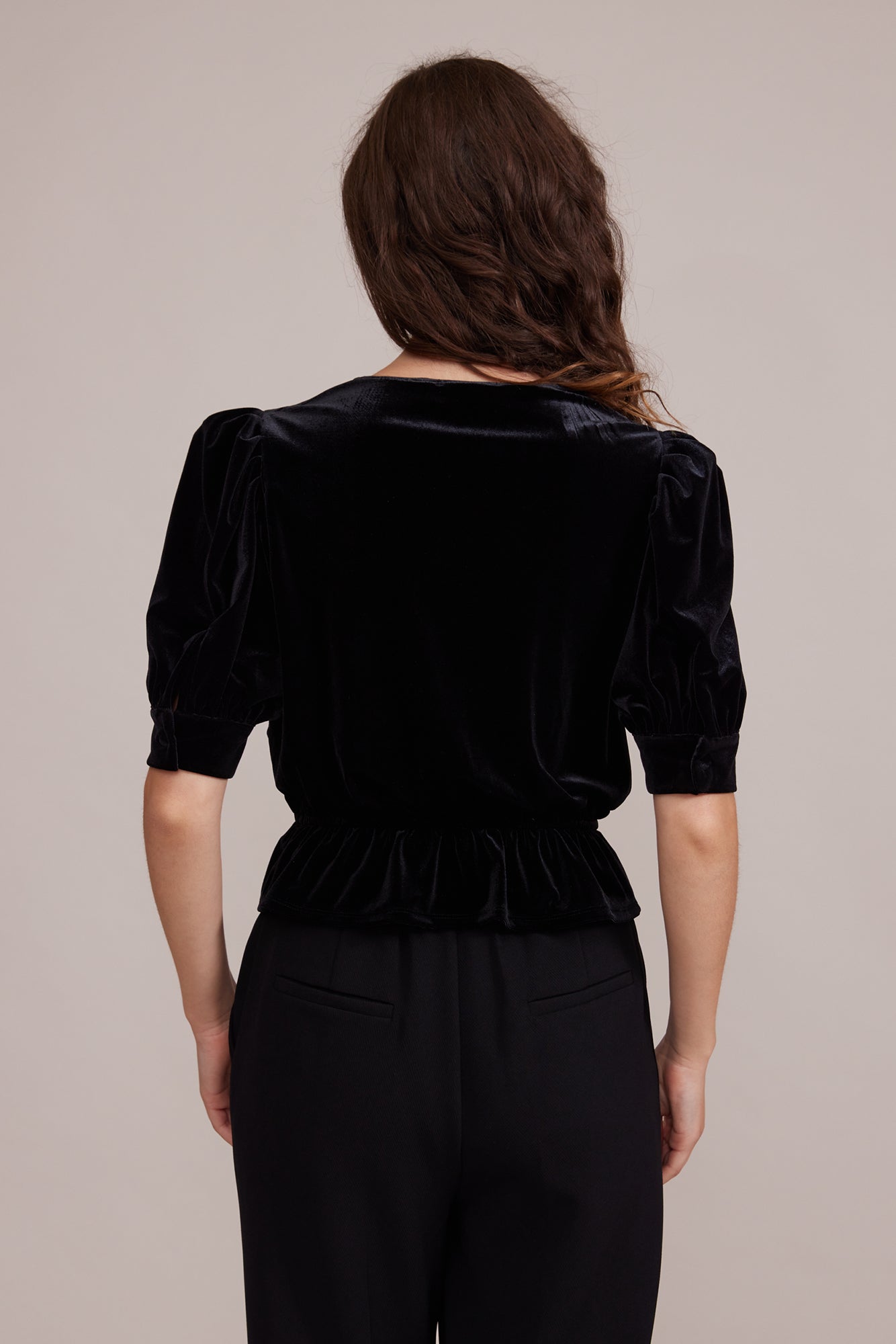 Eline Velvet Top - Black