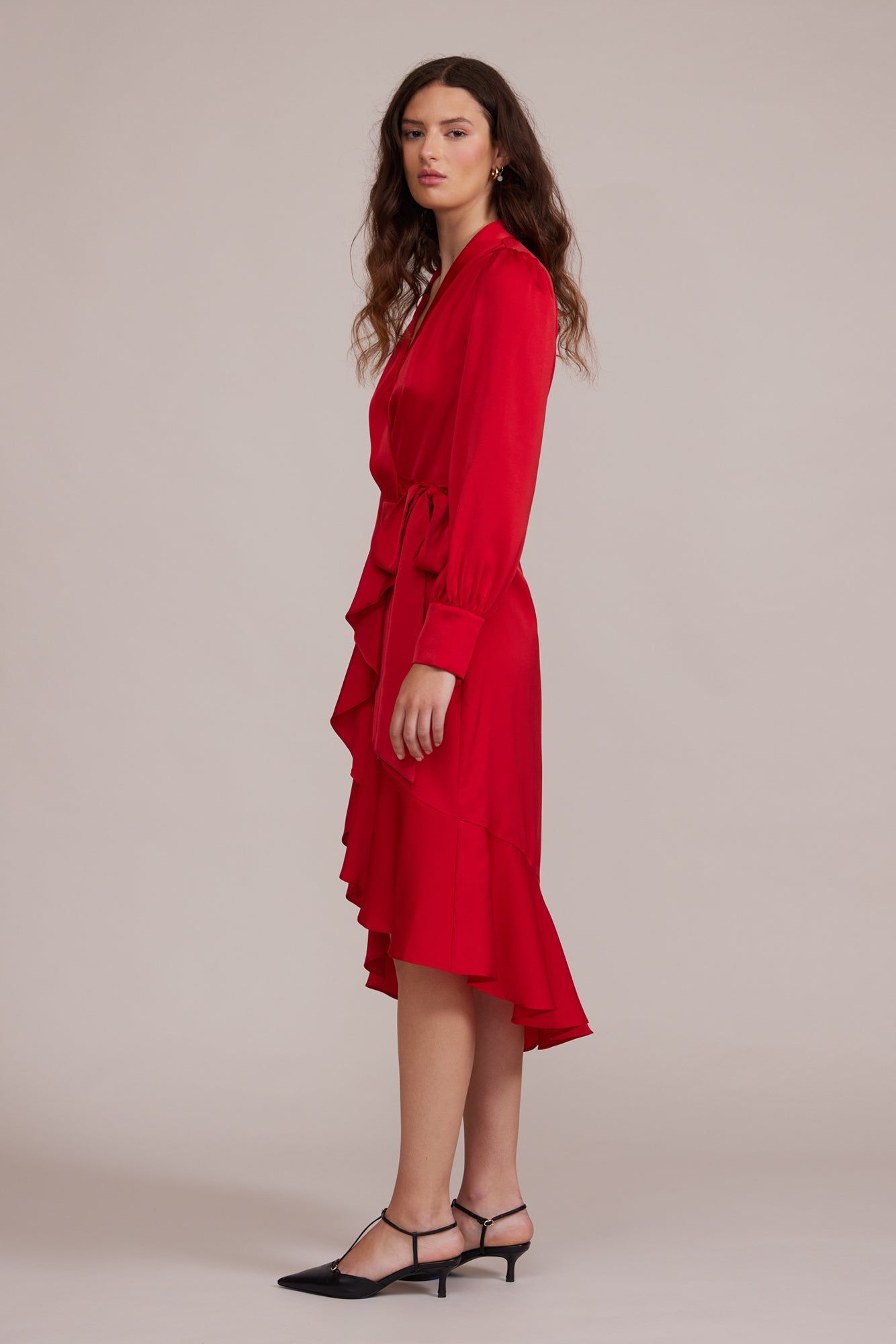 Arabella Wrap Dress - Red