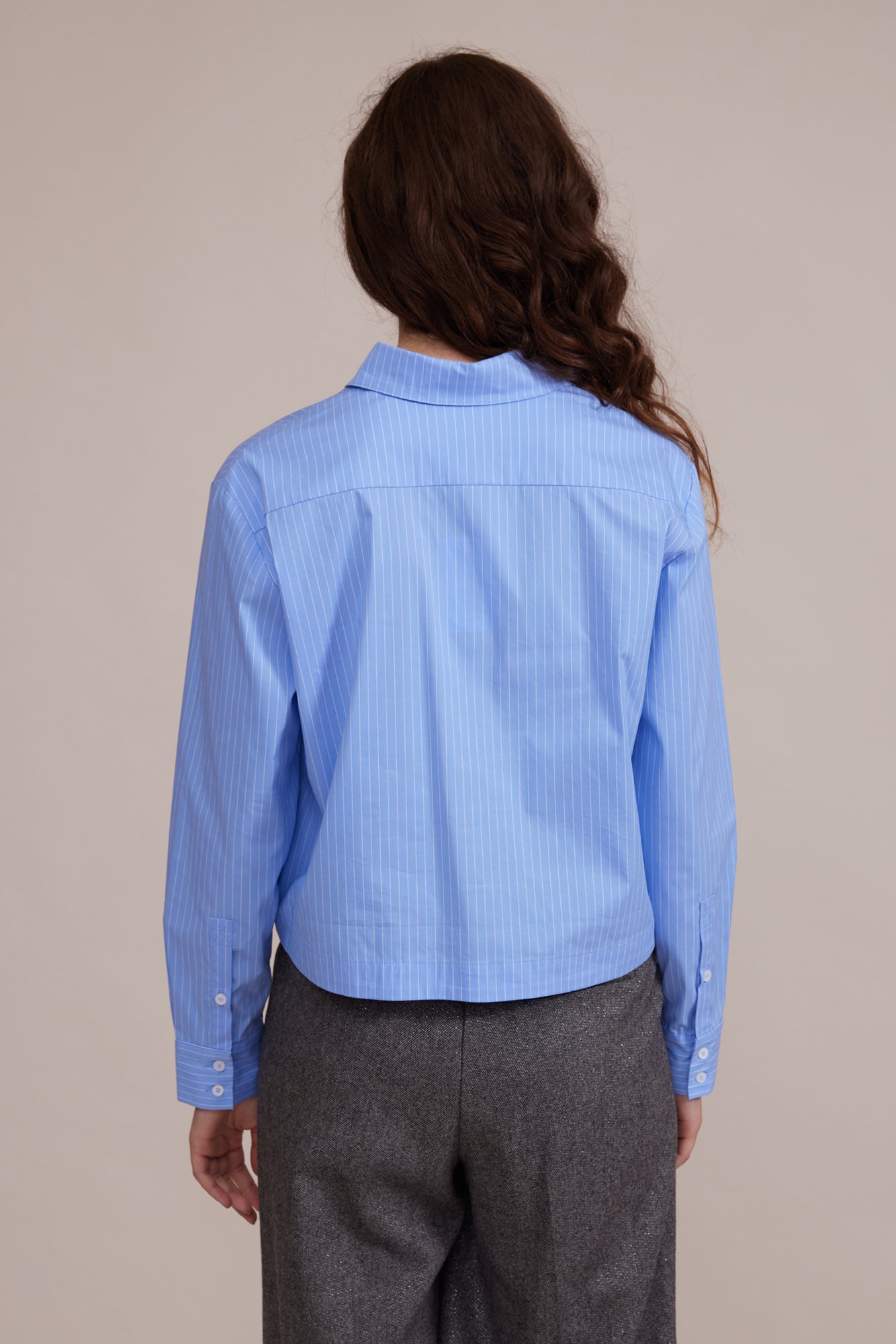 Enzo Button Up Top - Blue