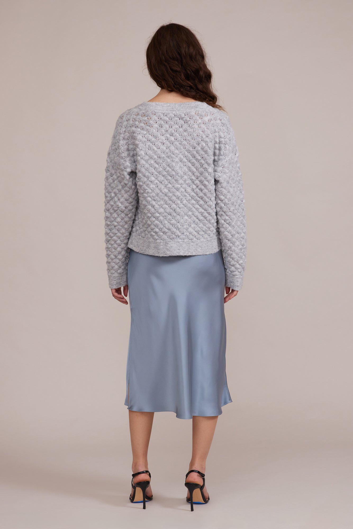 Zoie Midi Skirt - Ice Blue