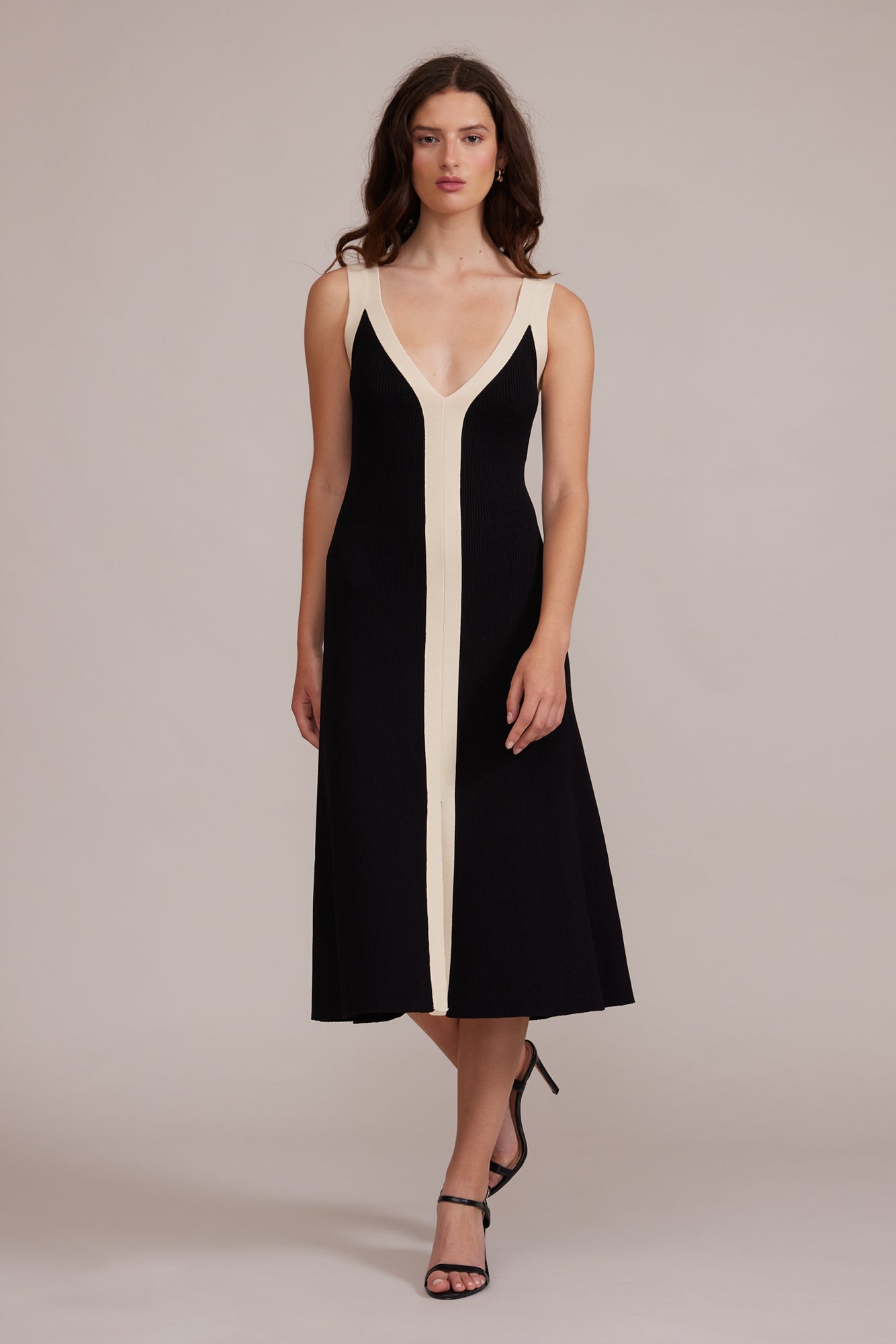 Lucy Paris - Analise Midi Dress - Black Cream