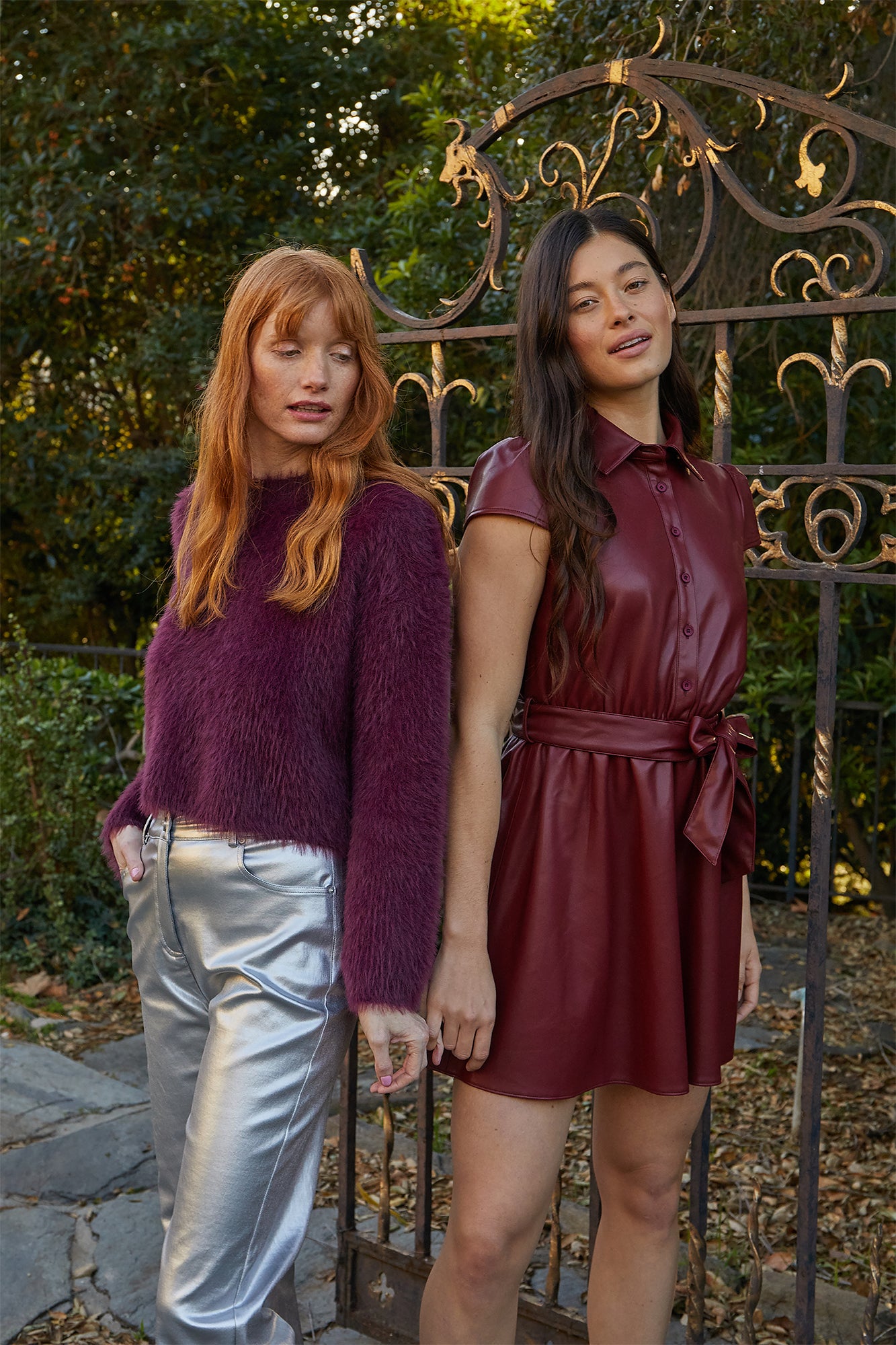 Laramie Fuzzy Sweater - Plum