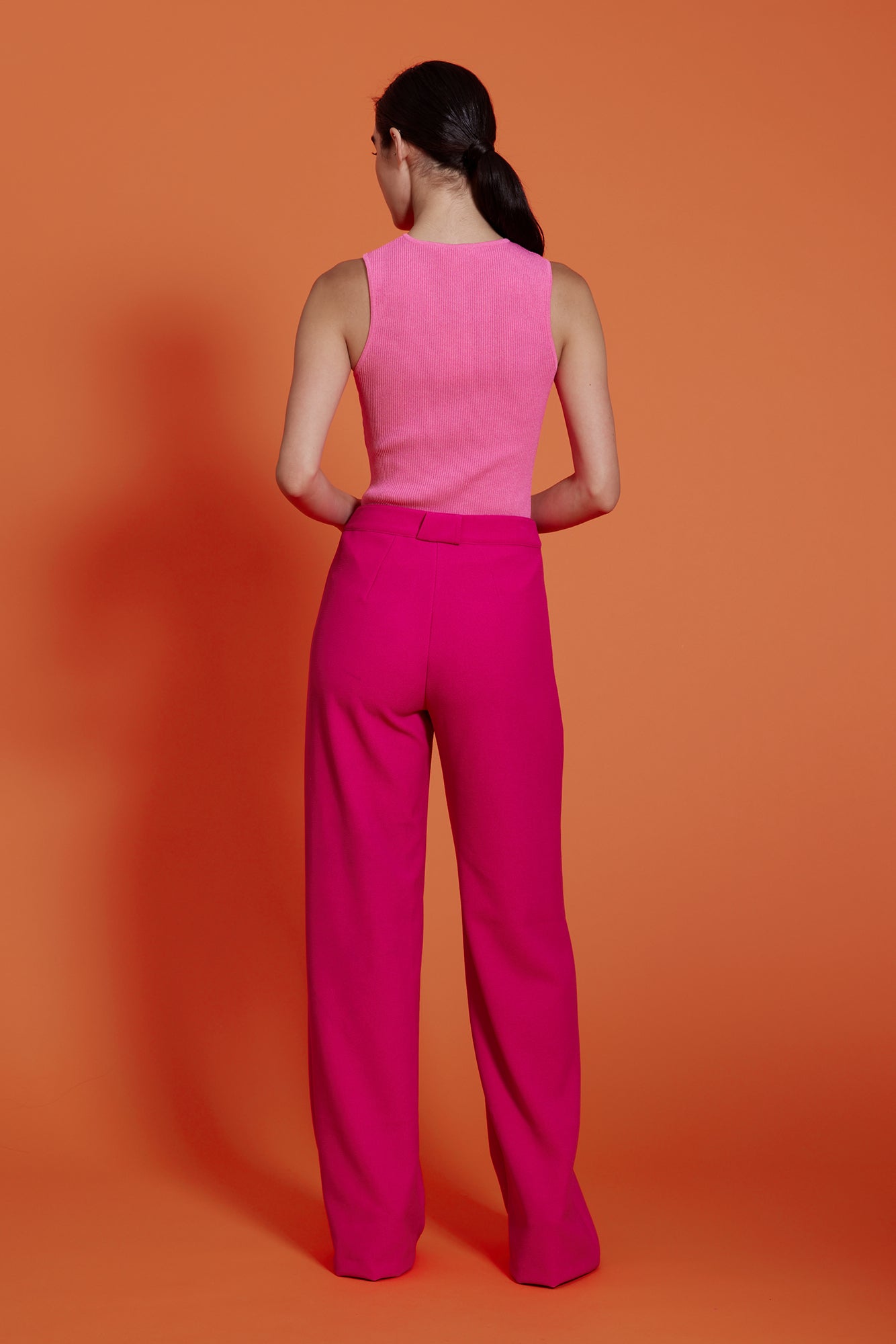 Diana Wide Leg Pant - Fuchsia