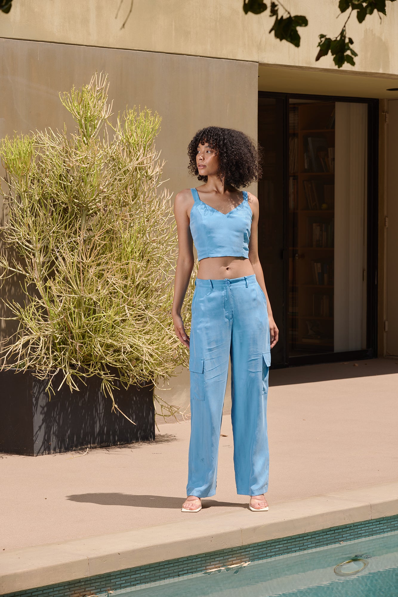 Mella Cargo Pant - Blue