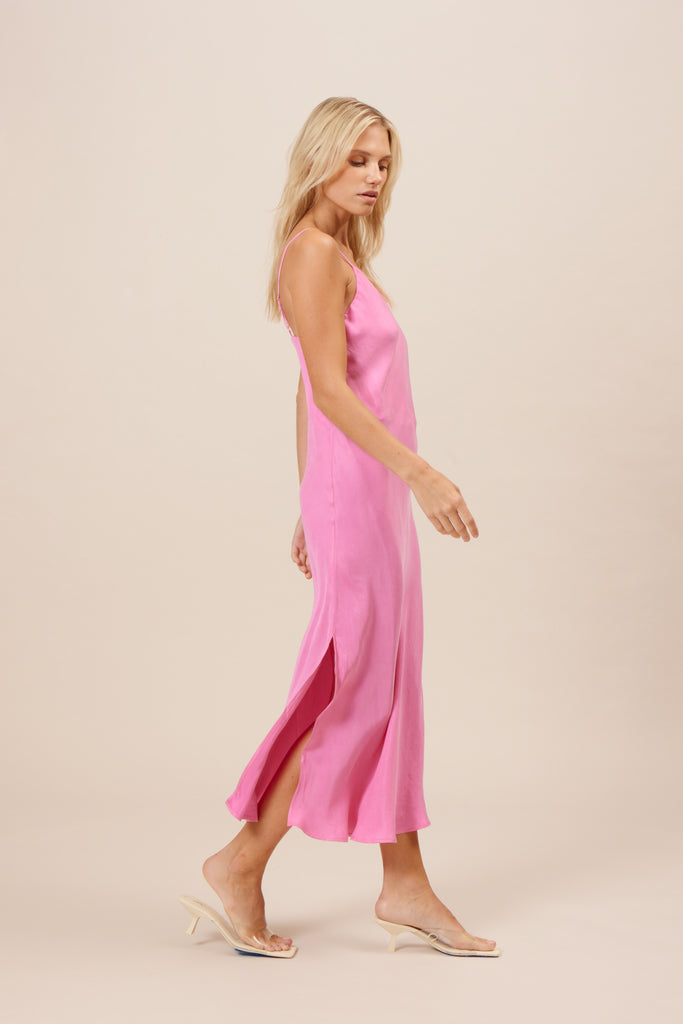 Colette Slip Dress - Pink