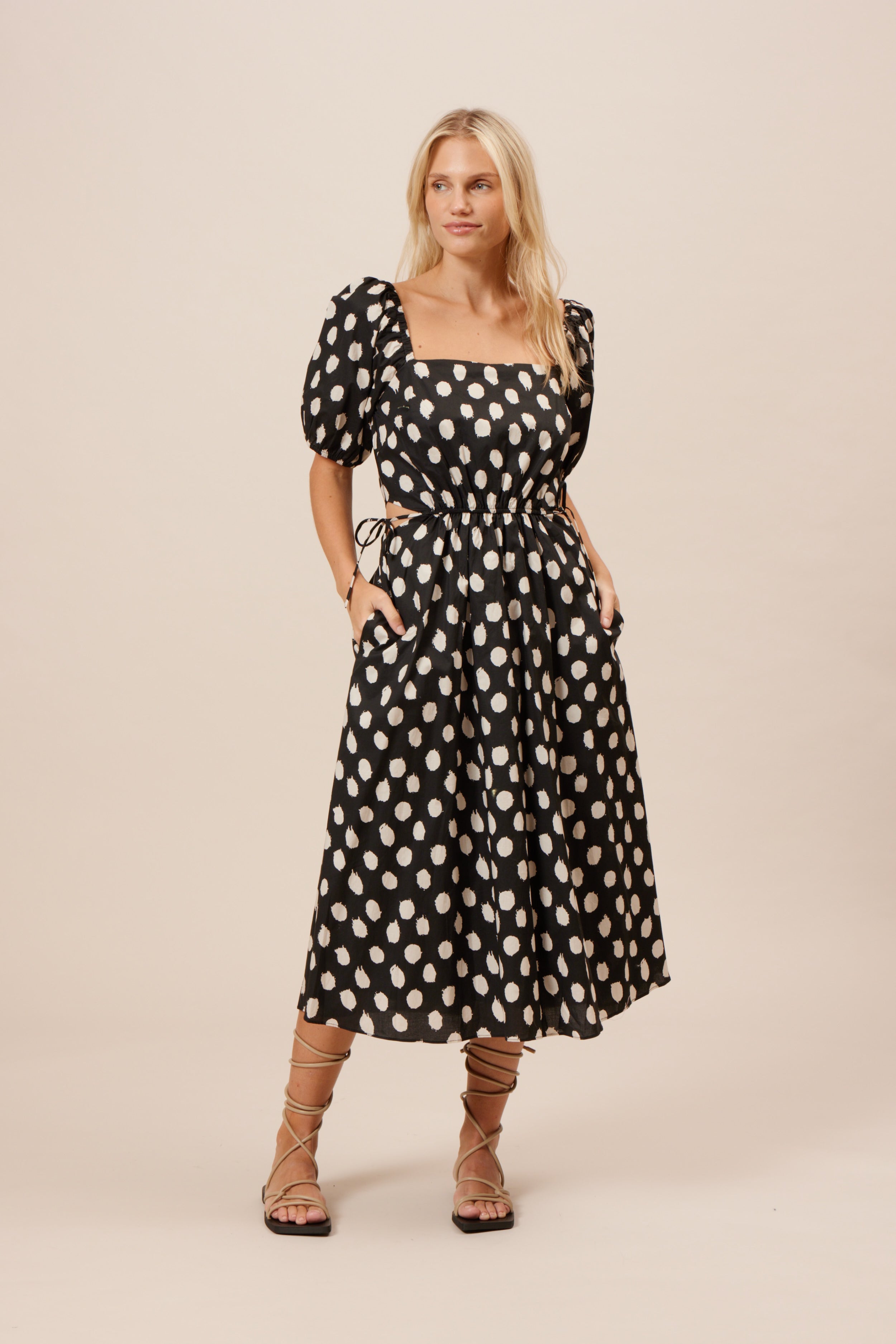 Lucy Paris - Shayla Poplin Dress - Polkadots