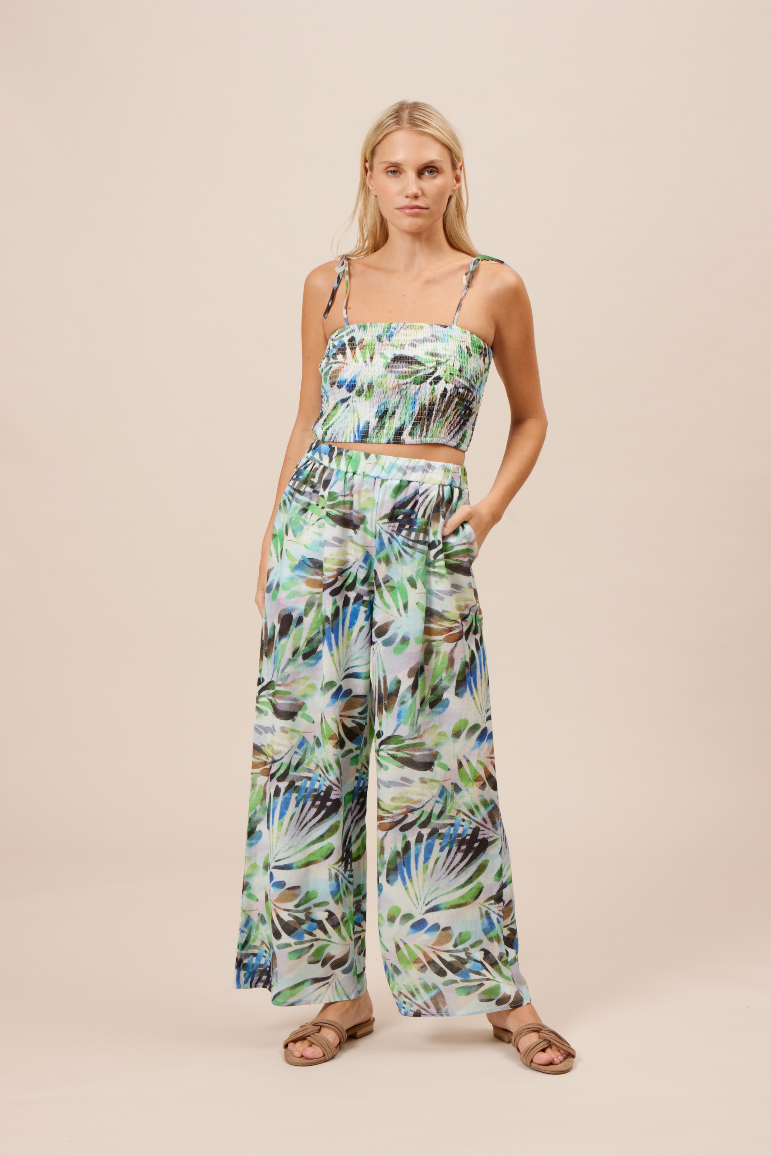 Lucy Paris - Heather Relaxed Pant - Tropical 