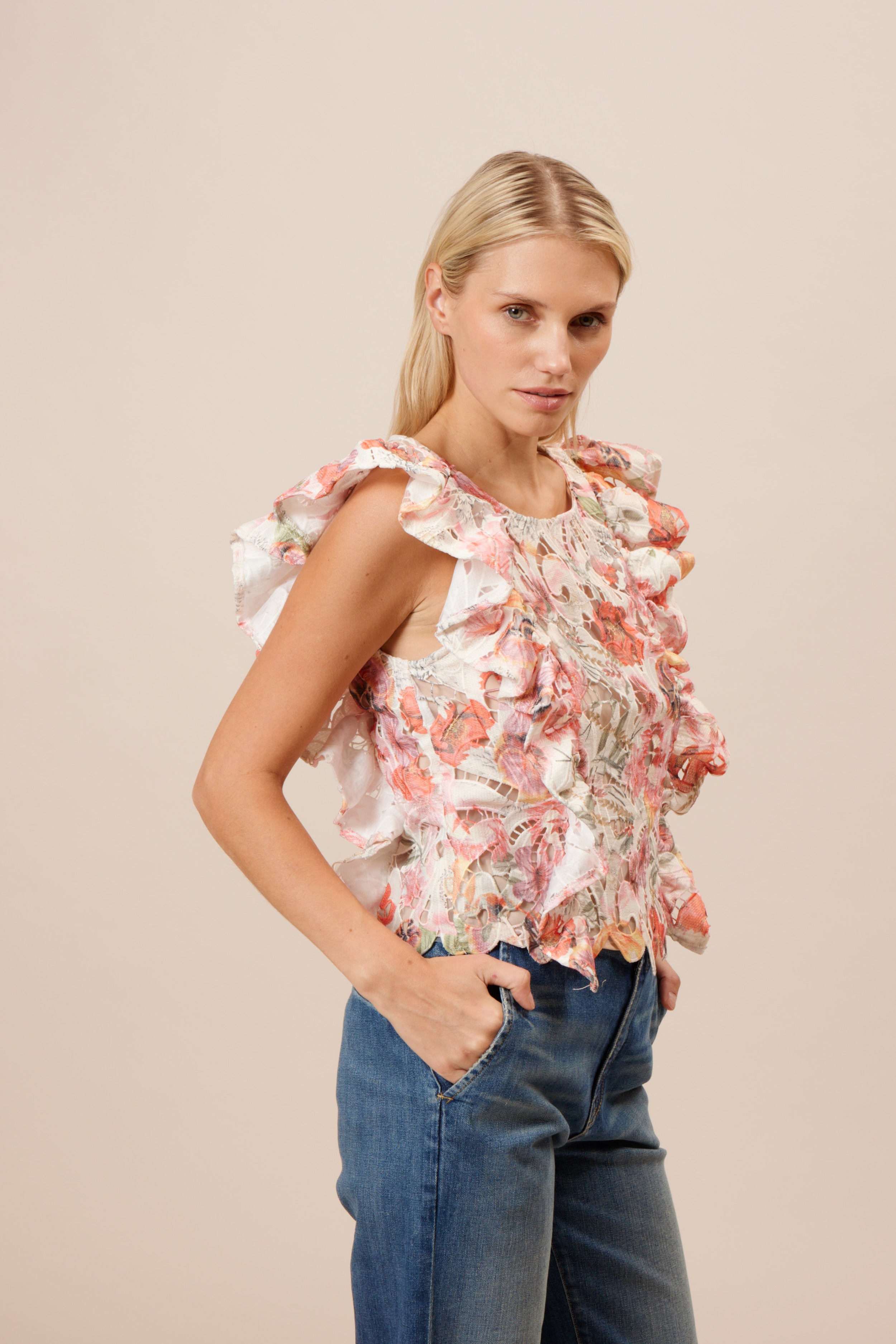 Fumi Ruffle Top