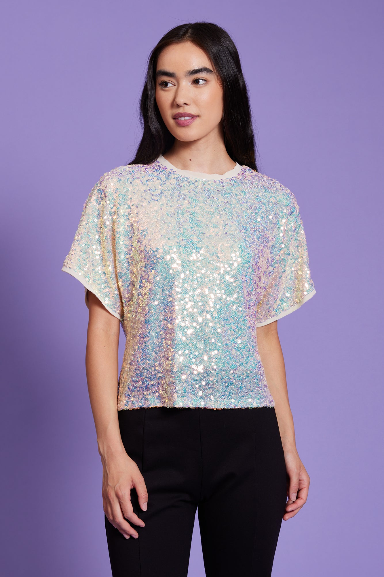 LUCY PARIS - Serena Sequined Top