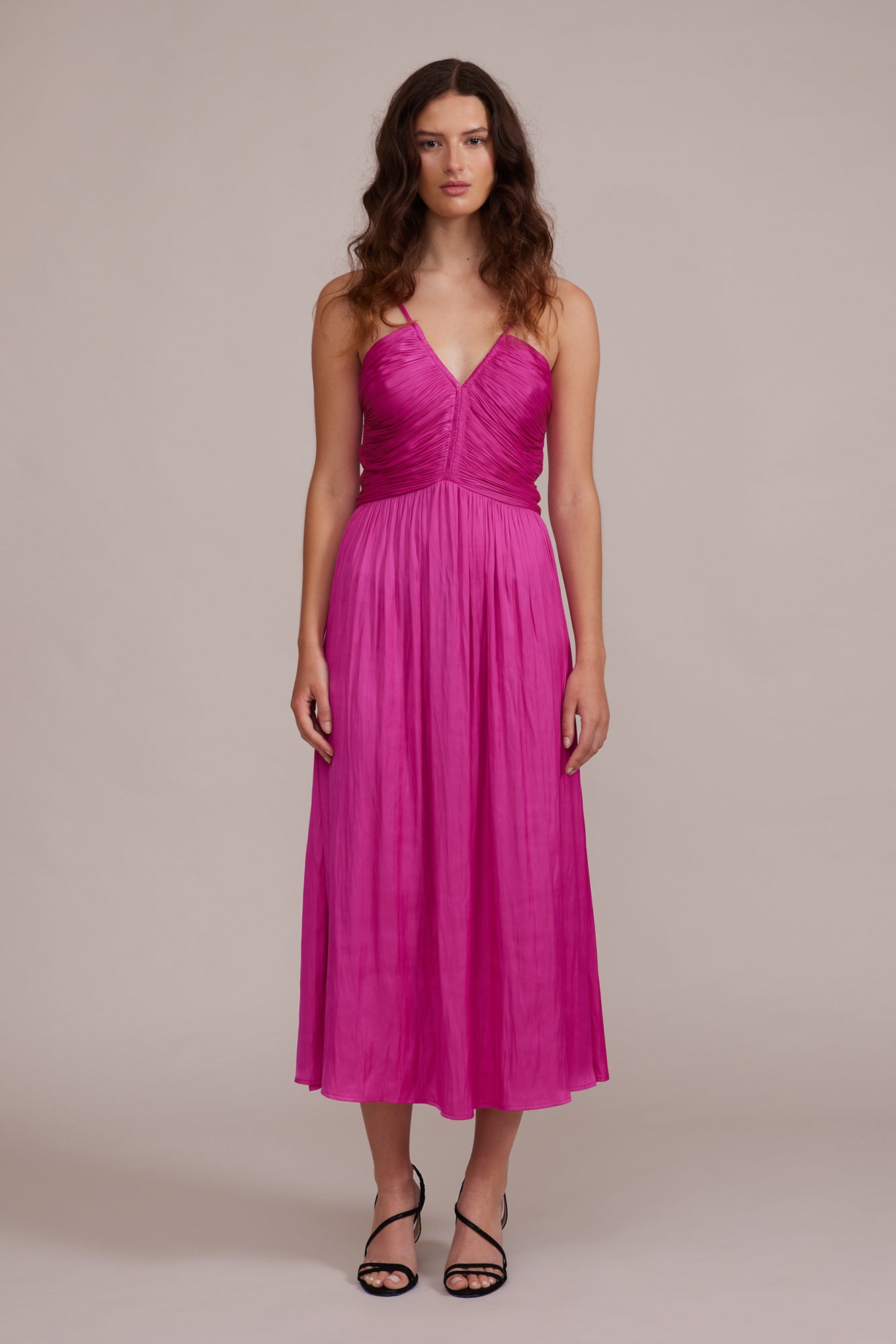 Lucy Paris - Claudine Draped Dress - Pink