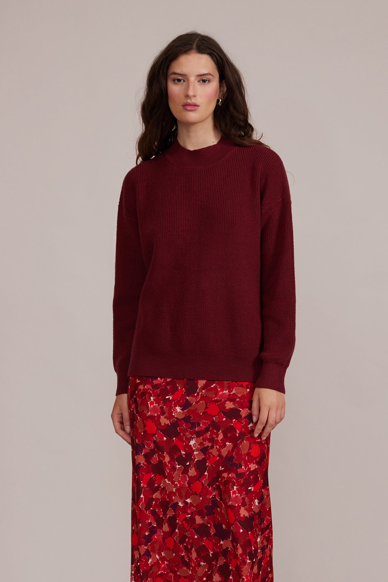 Lucy Paris - Britton Sweater - Maroon