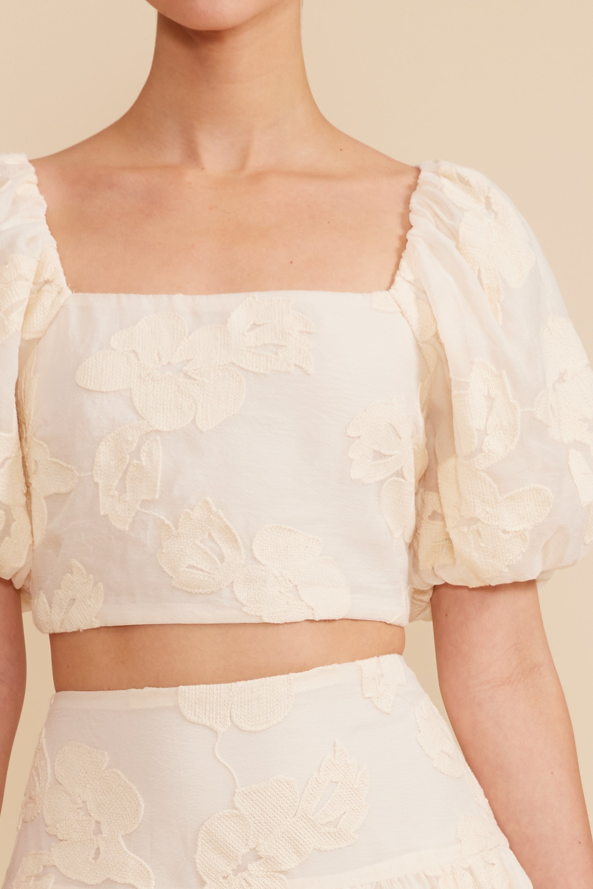 Pippa Lace Top - Ivory