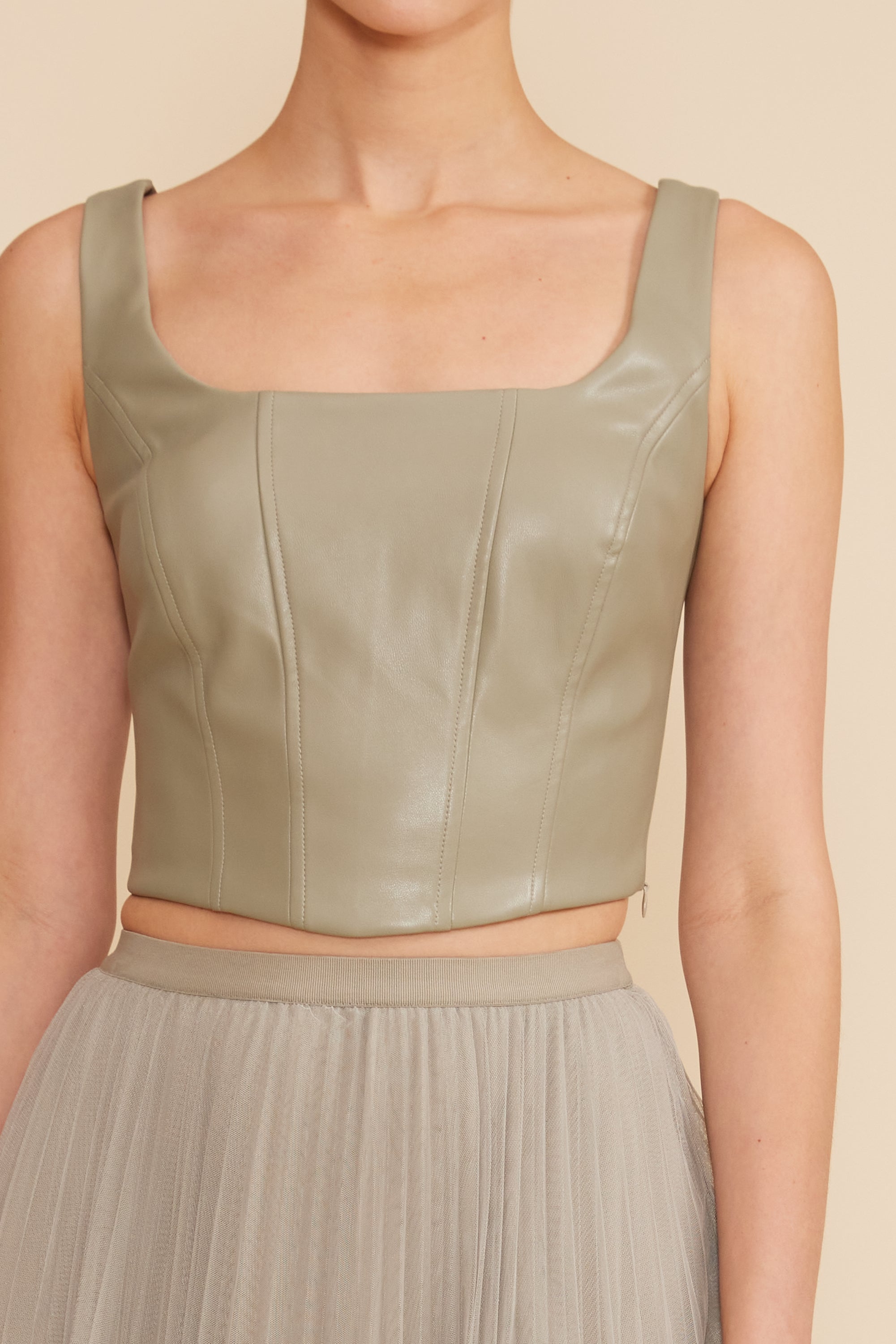 Val Crop Top - Sage