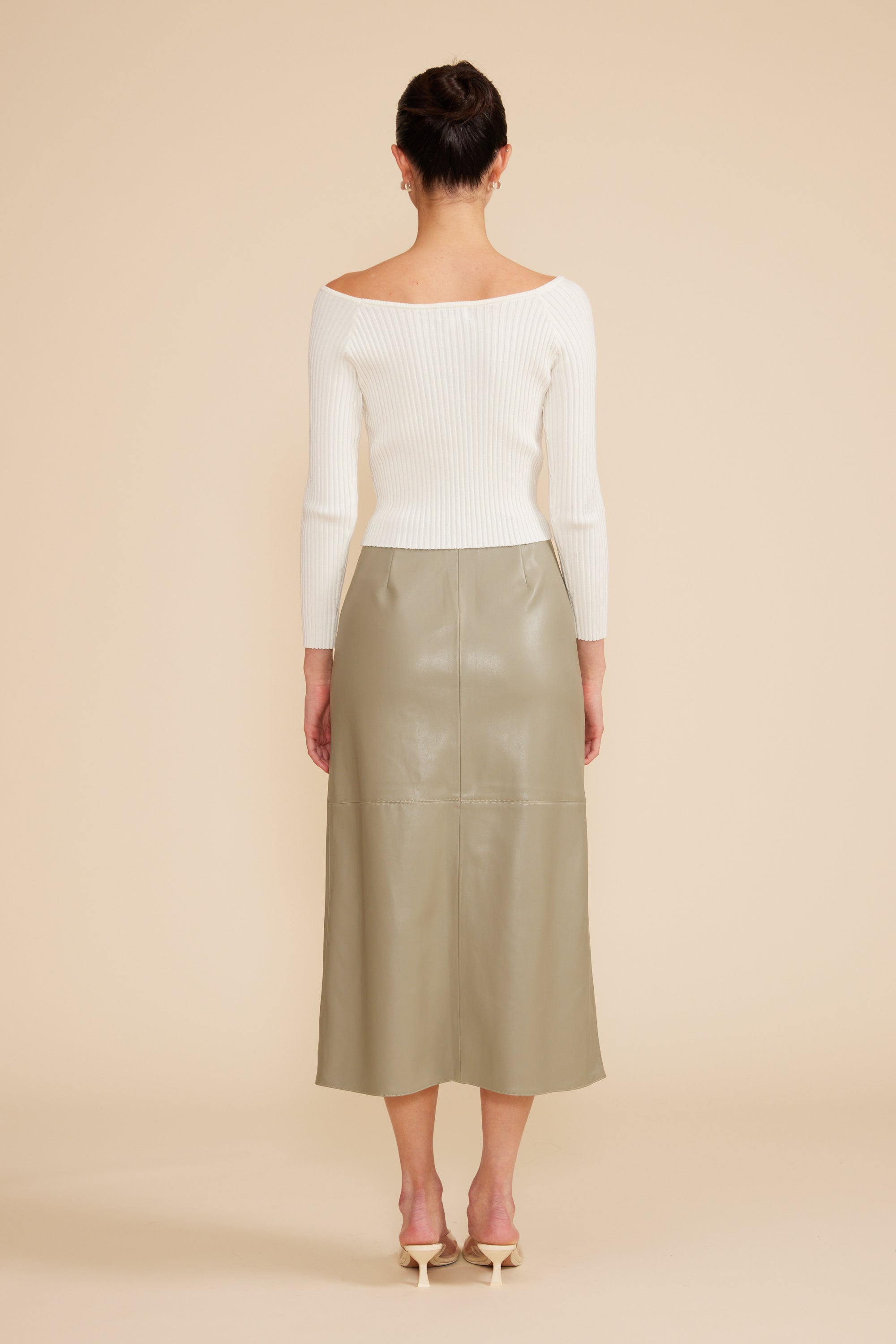 Francisco Midi Skirt - Sage