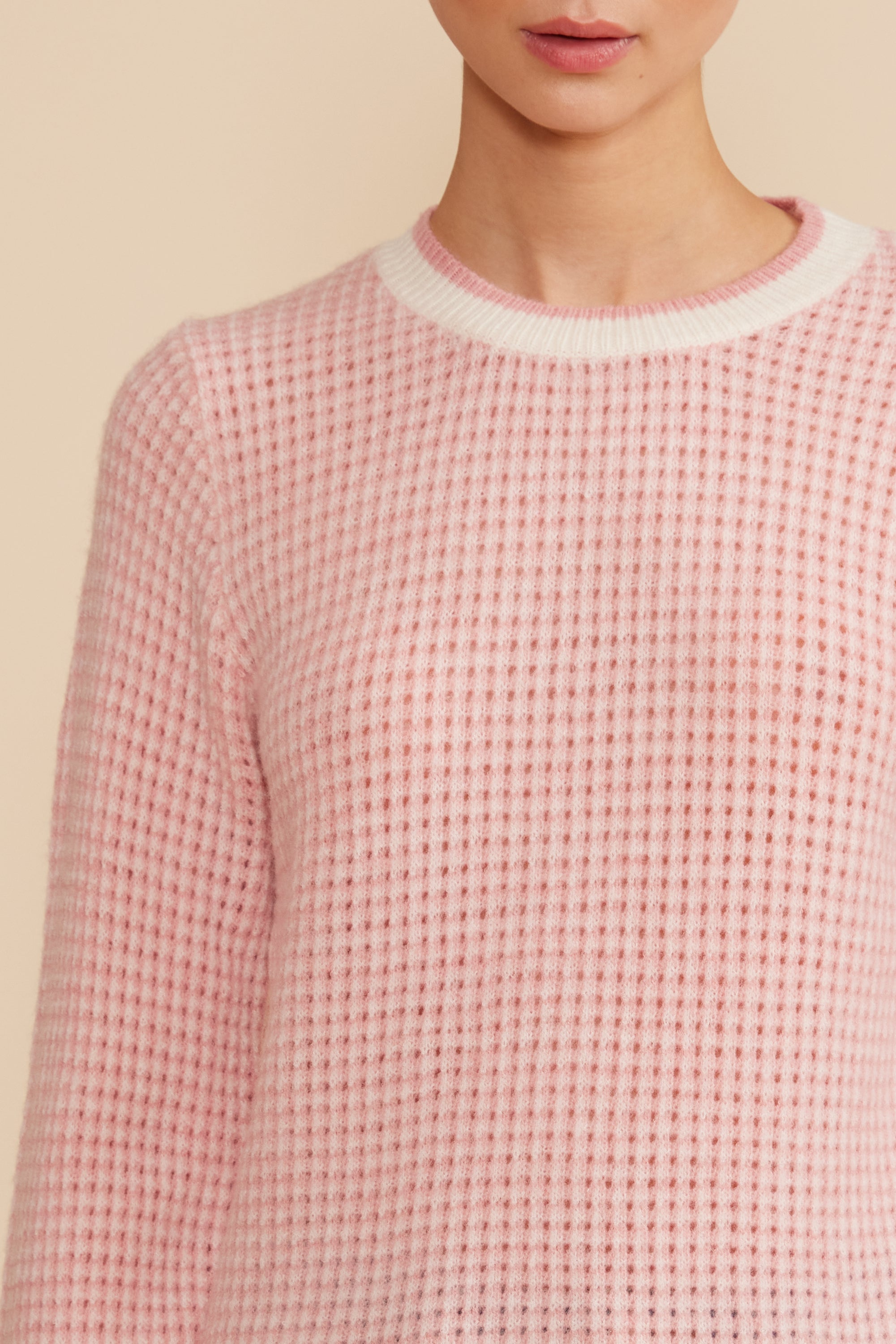 Teya Knit Top - Light Pink