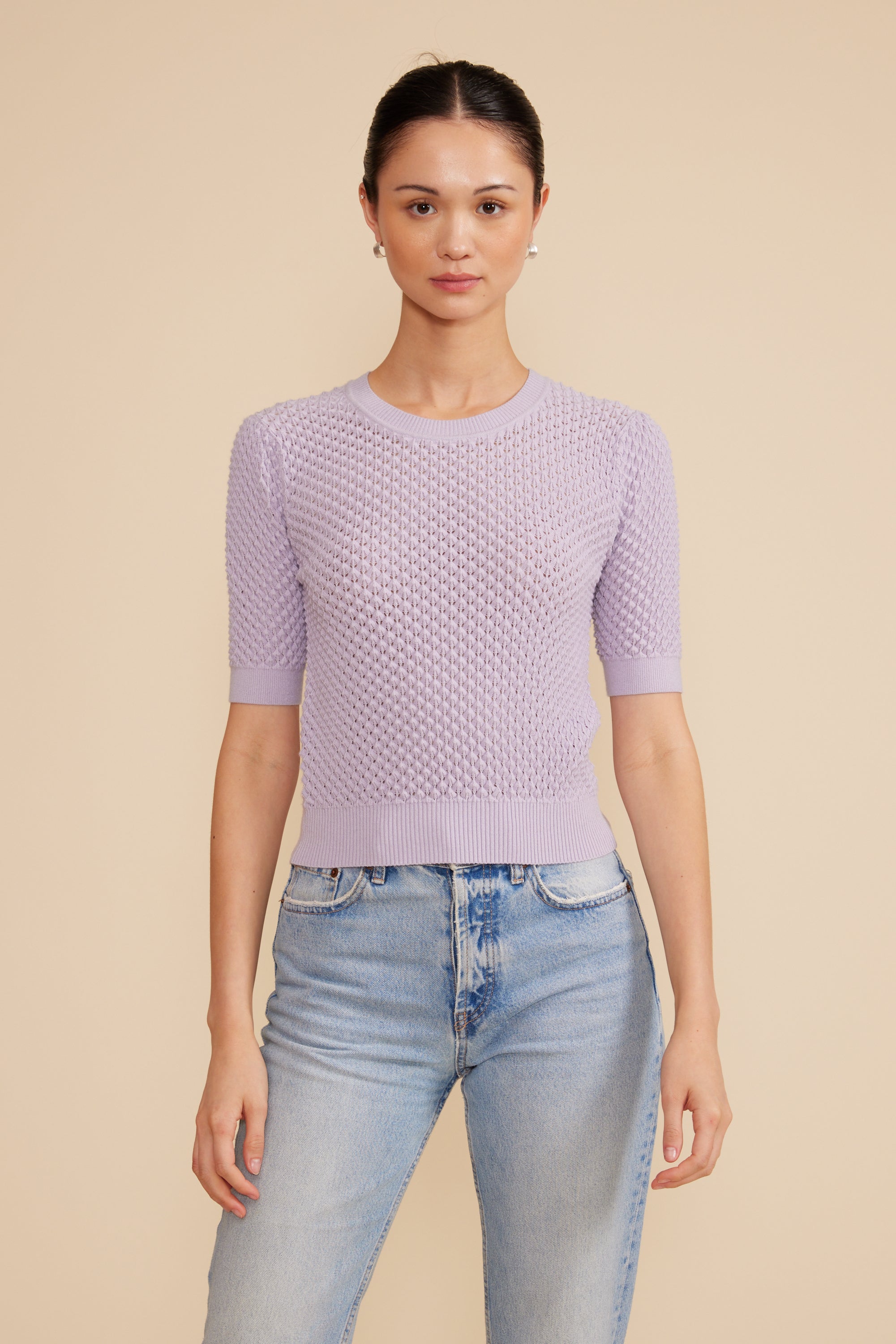 Lucy Paris - Elise Knit Top - Lavender