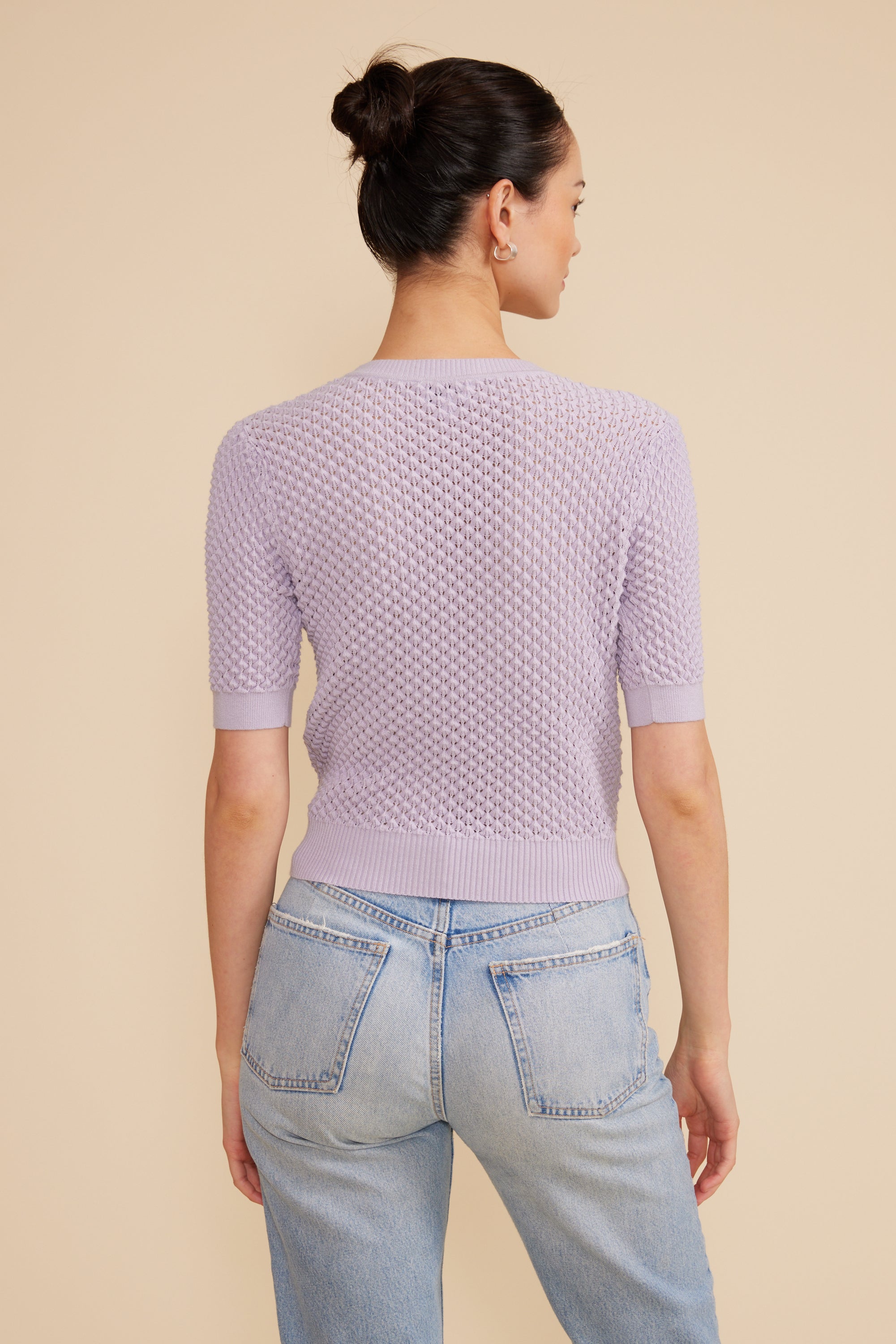 Elise Knit Top - Lavender