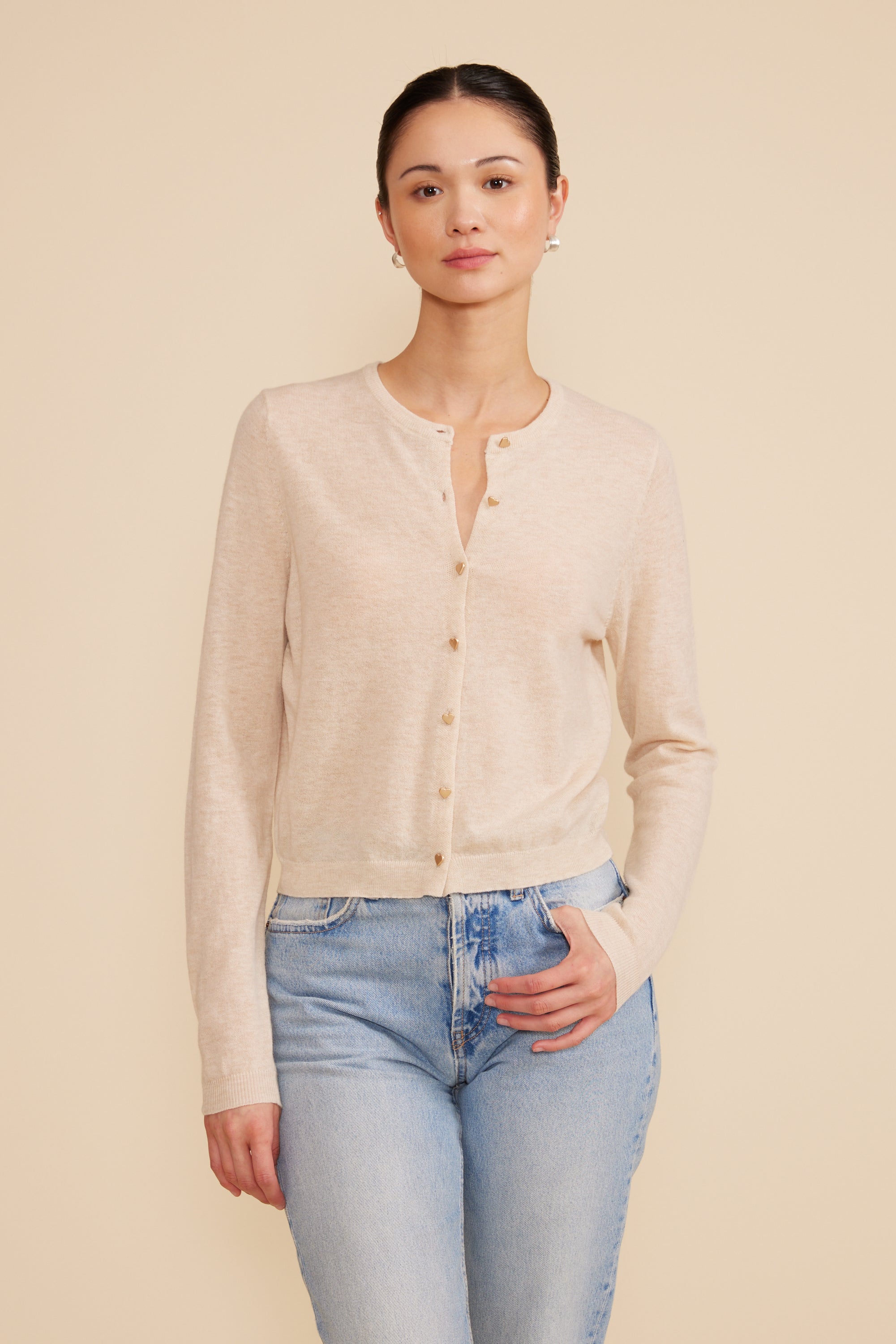 Lucy Paris - Betsy Cardigan - Sand