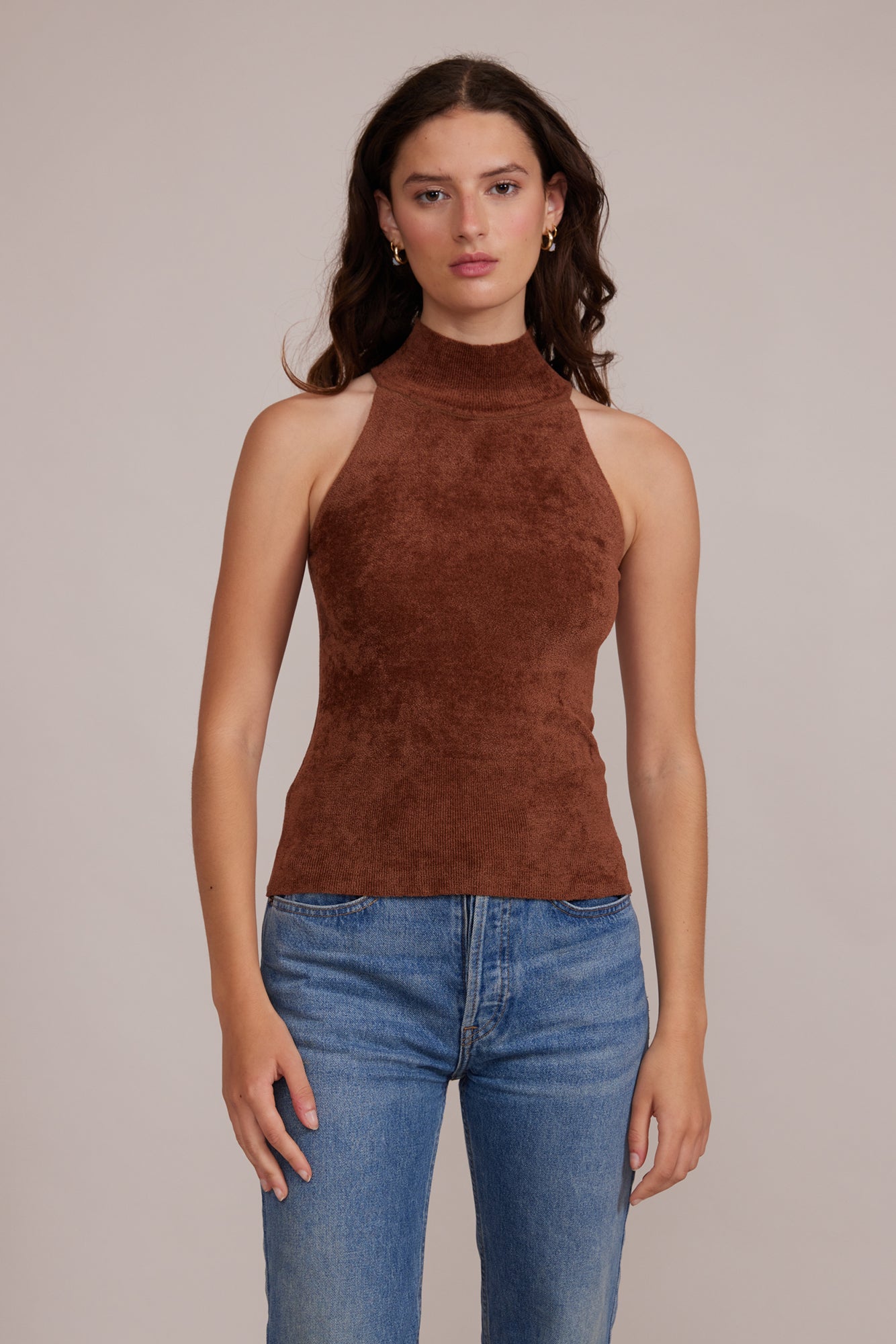 Lucy Paris - Satu Halter Top - Brown